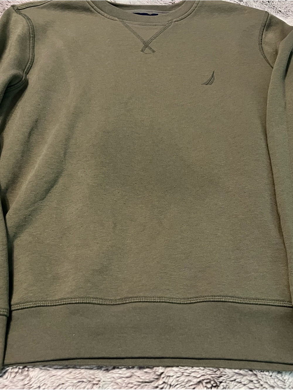 Nautica Olive Green Crewneck Sweater